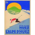 poster vintage alpe dhuez 1