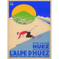 poster vintage alpe dhuez 1