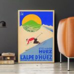 poster vintage alpe dhuez 1