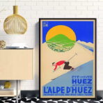 poster vintage alpe dhuez 1