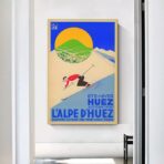 poster vintage alpe dhuez 1