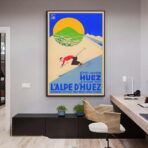 poster vintage alpe dhuez 1