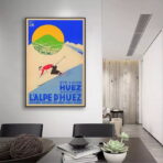 poster vintage alpe dhuez 1