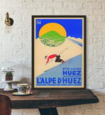 poster vintage alpe dhuez 1