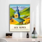 poster vintage alpi
