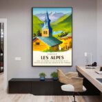 poster vintage alpi