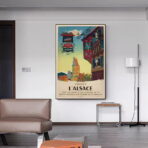 poster vintage dellalsazia