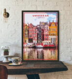 poster vintage di amsterdam