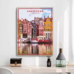 poster vintage di amsterdam