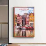 poster vintage di amsterdam