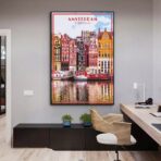 poster vintage di amsterdam