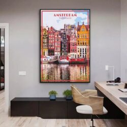 poster vintage di amsterdam