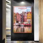 poster vintage di amsterdam