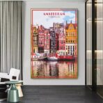 poster vintage di amsterdam