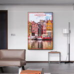 poster vintage di amsterdam