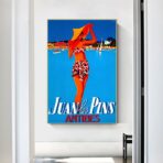 poster vintage antibes juan les pins