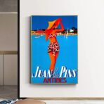 poster vintage antibes juan les pins