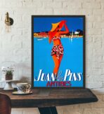 poster vintage antibes juan les pins