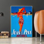 poster vintage antibes juan les pins