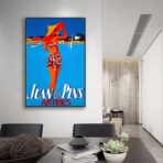 poster vintage antibes juan les pins