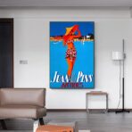 poster vintage antibes juan les pins
