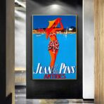 poster vintage antibes juan les pins