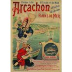 poster vintage arcachon