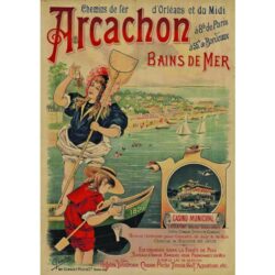poster vintage arcachon
