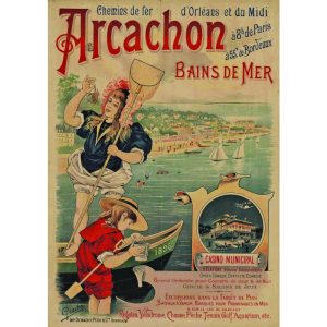 poster vintage arcachon