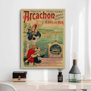 poster vintage arcachon