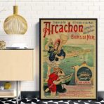 poster vintage arcachon
