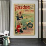 poster vintage arcachon