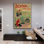 poster vintage arcachon
