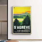 poster vintage ardeche
