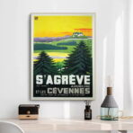 poster vintage ardeche