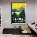poster vintage ardeche