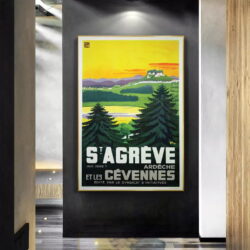 poster vintage ardeche