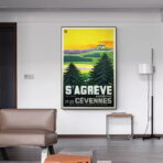 poster vintage ardeche