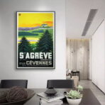 poster vintage ardeche