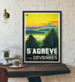 poster vintage ardeche