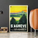 poster vintage ardeche
