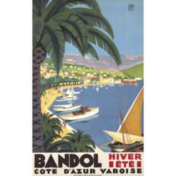 poster bandol vintage