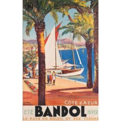 poster bandol vintage 1