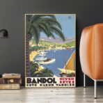 poster bandol vintage