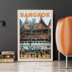 poster vintage di bangkok