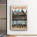 poster vintage di bangkok