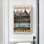 poster vintage di bangkok