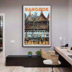 poster vintage di bangkok
