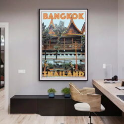 poster vintage di bangkok
