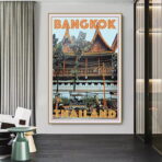 poster vintage di bangkok